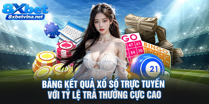 Bảng kết quả xổ số trực tuyến với tỷ lệ trả thưởng cực cao