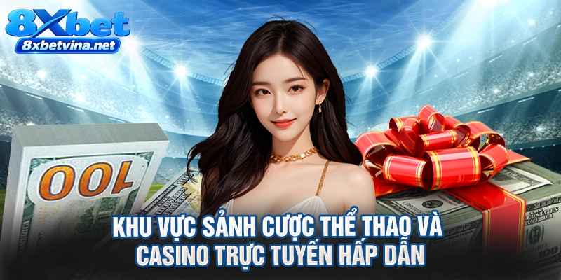 Khu vực sảnh cược thể thao và casino trực tuyến hấp dẫn